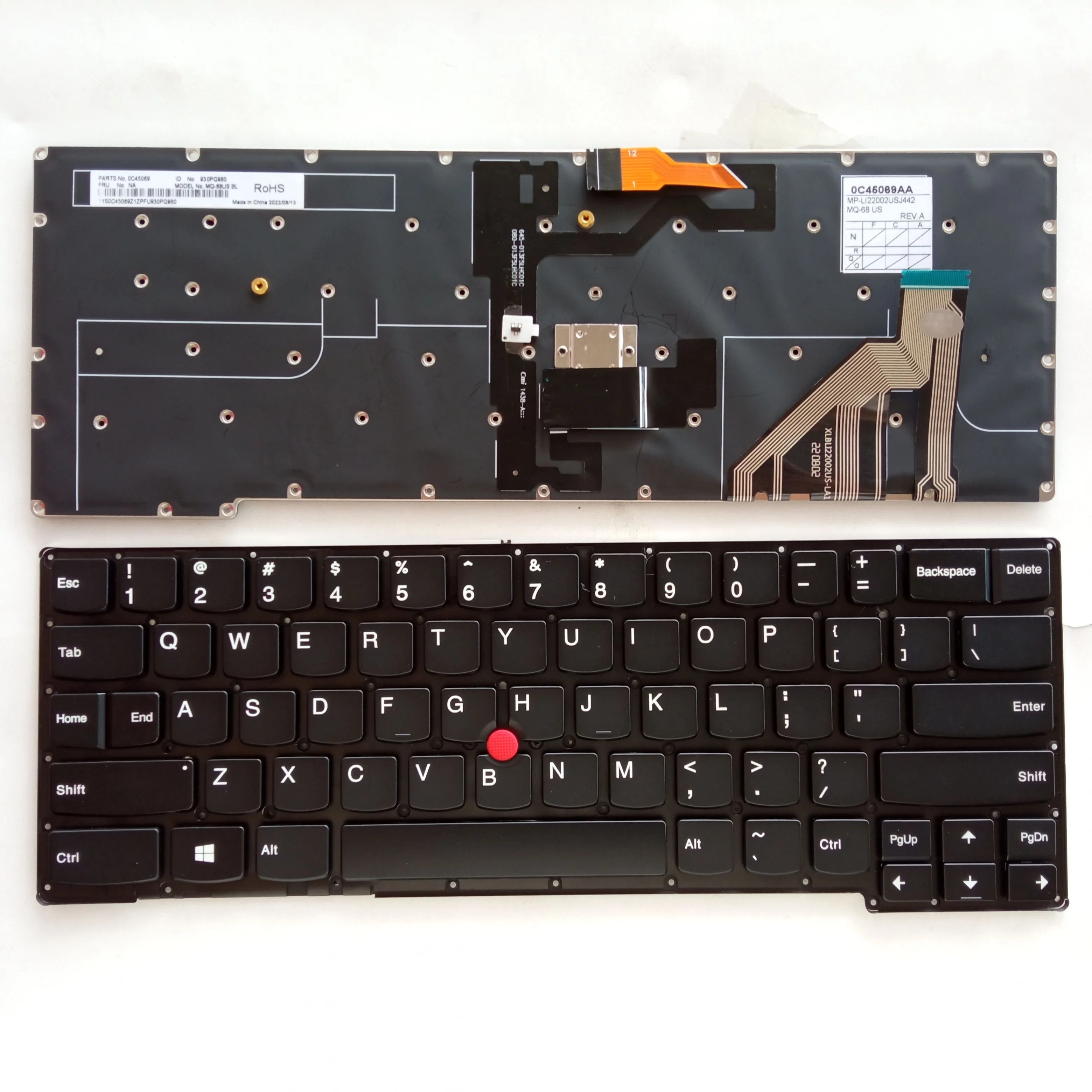Picture of Laptop US keyboard forNew Replacement Keyboard Laptop For IBM X1C 2014/X1 Carbon gen2 BLACK With Point Backlit (OEM) US US Layout